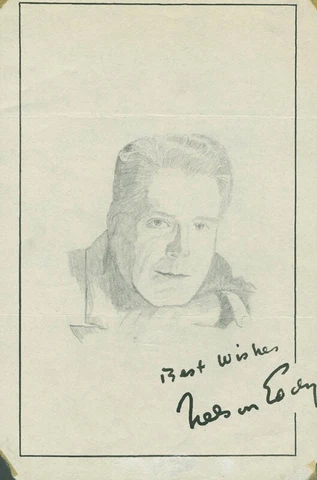 JOHN RAITT - ORIGINAL ART SIGNED CO-SIGNED BY: NELSON EDDY Cover