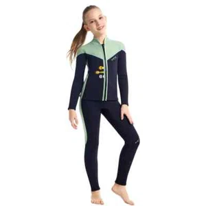Two-Piece Neoprene Swimsuit Swimwear for Boys Girls Surfing Wetsuit Diving Suits - Picture 1 of 20