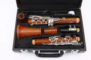 Advance Clarinet Rosewood Wood Body Nickel Plated Key B-flat 17 key Bb with case - Picture 1 of 9