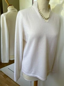 Peter Hahn Kaschmirpullover (100%), wollweiß, Größe 40, neuwertig - Bild 1 von 7