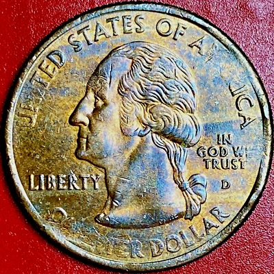 2002-D LOUISIANA STATE QUARTER MISSING OBV. CLAD LAYER ERROR 4.6 GRAMS - Image 1 of 2