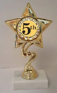 5th Place Trophy 7" Tall  AS LOW AS $3.99 each FREE SHIPPING T03N17 - Picture 1 of 1