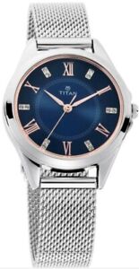 Titan Sparkle Blue Dial Analog Watch for Women- 2565SM02 Beautiful! Brand new! 