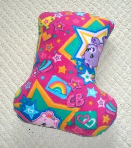 NEW Handmade 15x18 Fleece Pillow Stocking Boot Shape Care Bear Bears - Picture 1 of 2