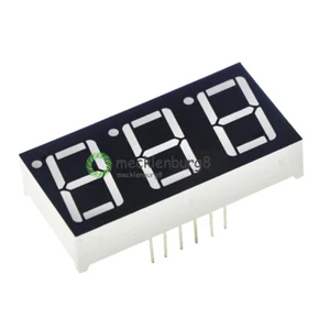 2PCS 0.56 inch 3 digit Red Led display 7 segment Common Cathode MF - Bild 1 von 4