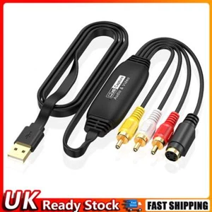 USB Video Capture Card VHS TV DVD VCR VHS To Digital Converter (Male connector) - Imagen 1 de 8