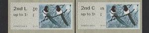 ¡ERRORES!  PAR GRANDE AVES 2 2ª CLASE/2ª CLASE DE SINGLES DE MAGPIE POST IR RARO - Imagen 1 de 1