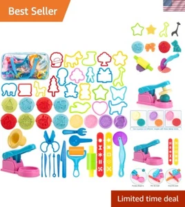 Durable Kids Dough Toy Set - 50 High-Quality Accessories for Imaginative Play - Picture 1 of 9