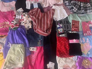 Girls Clothing 50 Lot Size 10/12 Jeans Tops Athletic Dress Skirts MSRP $675 NEW - Picture 1 of 20