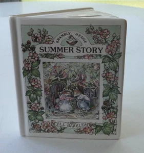 1989 Mint Royal Doulton England Summer Savings Book Bank Brambly Hedge Barklem - Imagen 1 de 7
