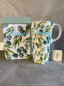 Nueva en caja 500 ml taza de viaje con estampado de goma de cerámica con nombre personalizado y caja a juego - Imagen 1 de 2