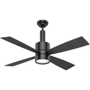 Casablanca 54" Matte Black Wall Control LED Light Ceiling Fan Reversible Blades - Picture 1 of 4