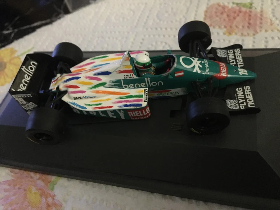 macchinina f1 1/43 BENETTON 1986 TEO FABI herpa n - Immagine 1 di 1