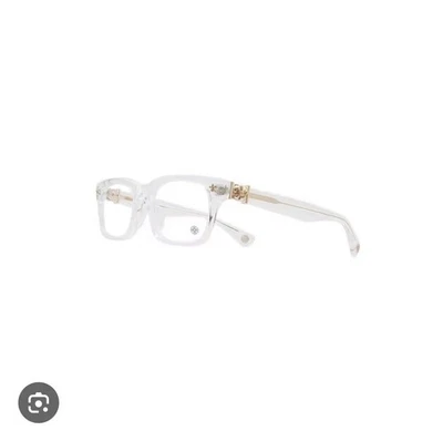 Gafas cromadas doradas y transparentes Foto 1 de 4