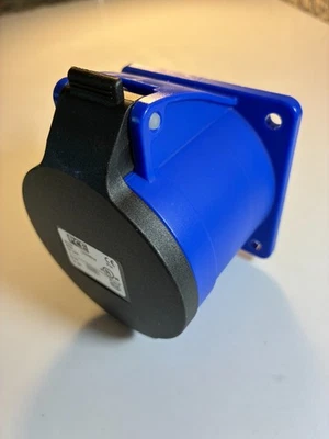 Receptáculo CEE hembra 32-AMP 208V 4 polos 5 cables IP44 9H (9 en punto) PCE 3259-9f7 Foto 1 de 4