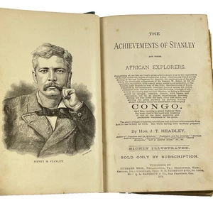The Achievements of Stanley and other African Explorers by Headley 1878 Illust. - Imagen 1 de 15
