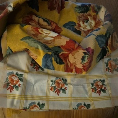 De Colección Liz Claiborne Años 90 Floral Dormitorio Ropa de Cama Almohada Fundas KING Amarillo Multicolor Foto 1 de 4