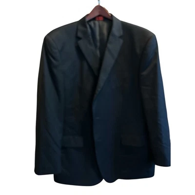 Chaqueta Blazer Linea Uomo Para Hombre 50R Regular Negra 100% Lana Calce Clásico Foto 1 de 4
