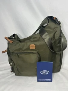 Bric's X-Travel Hipster Crossbody Nylon Olive Green Bag Purse New - Picture 1 of 12