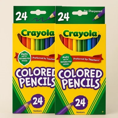 Crayola Pack of 24 (Set of 2)Nontoxic Pre-Sharpened Colored Pencils 68-4024 - Image 1 of 4