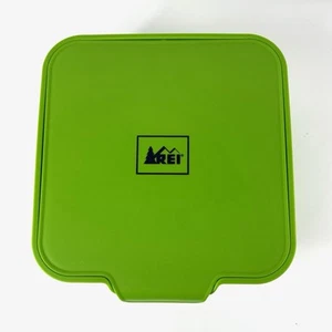 REI Mess Kit Tableware Set Camping, - Green Nesting Tub Utensils - Picture 1 of 21