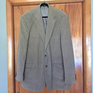 LAUREN Ralph Lauren Corduroy Suit Sport Coat Blazer Jacket Brown Mens 48 XL - Picture 1 of 12