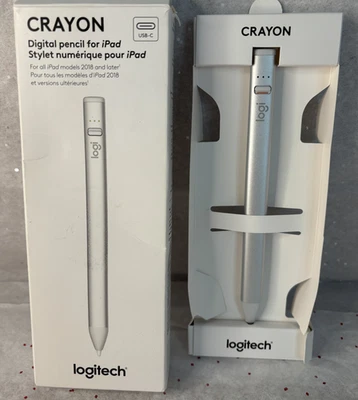 Logitech Crayon for all iPad 2018 Model & Later - Silver - Image 1 of 2
