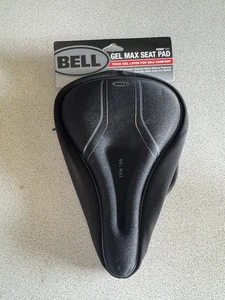 Cojín de asiento de bicicleta Bell 650 Gel Max negro cómodo canal cierre de cordón, NUEVO - Imagen 1 de 5