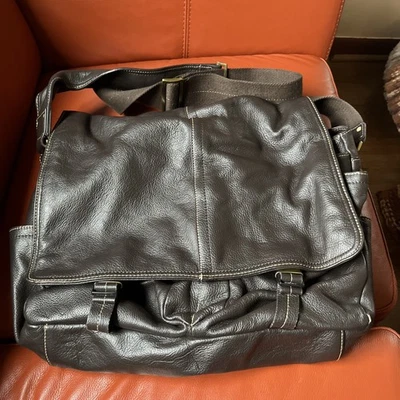 Maletín de cuero Ameri Cartera Mensajero Laptop Bolso de hombro Foto 1 de 4