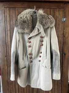 Abrigo Chaqueta Para Hombre CORPO NOVE Hecho en Italia Cuero Borde de Piel Talla 50- EE. UU. 40 - Imagen 1 de 22