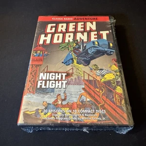 BRAND NEW Radio Spirits The Green Hornet Night Flight 10 CDs/20 Episodes - Picture 1 of 2