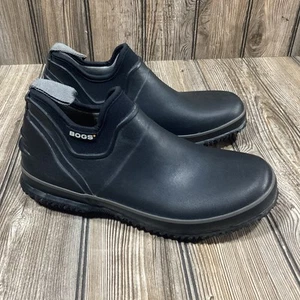 Mens Bogs Urban Farmer Black Classic Waterproof Ankle Boots Booties Size 8 D - Picture 1 of 10