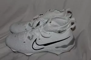 Nike Alpha Huarache NXT White Black Grey Baseball Cleats DJ6517-100 Men's 7.5 - Picture 1 of 5