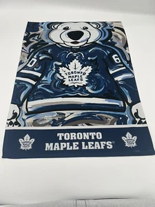 Toronto Maple Leafs Suede Garden Flag Two Sided 12.5 X 18 Justin Patten NHL - Picture 1 of 2