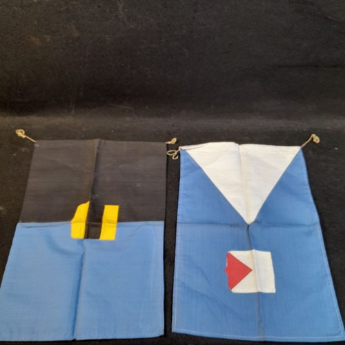 PAIR OF FLAGS/BANNERS. UNKNOWN MEANING. eBay