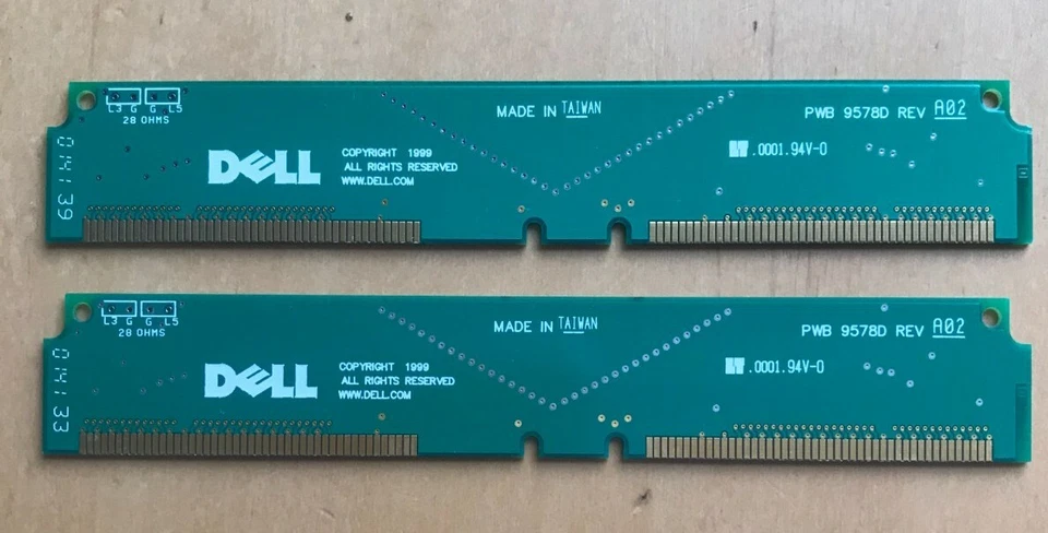 Dell Terminators Blank Computer Memory Slot Fillers Insert PWB 9578D REV A02 - Image 1 of 1