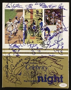 Gordie Howe Signed Program 5/19/88 Celebrity Night Bobby Hull +22 Autos JSA #1 - Picture 1 of 6