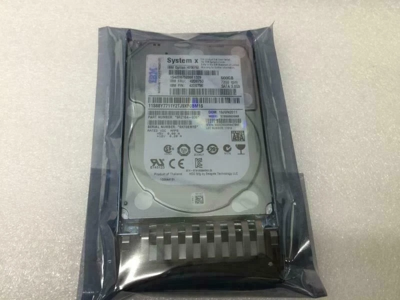 42D0752 500GB 7.2K 6Gbps SATA 2.5" SFF Slim-HS HDD Lenovo 42D0753 42D0756 - Image 1 of 2
