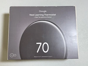 NUOVO Sigillato Google Nest Learning Termostato 4a Generazione e Sensore Ossidiana Lucida - Foto 1 di 17