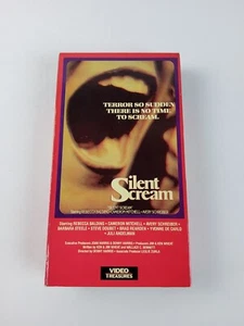 Vintage SILENT SCREAM Horror Movie 1988 VHS Tape RARE 1980s Rebecca Balding - Picture 1 of 8