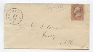 1860er Boscawen NH #65 Brief [h.5437] - Bild 1 von 3