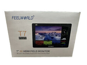 FEELWORLD T7 Plus 7” DSLR Camera Field Monitor 3D LUT Full HD LCD 4K HDMI New