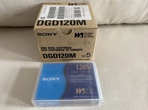 SONY DGD120M DDS Data Cartridge Kassette 5x  - NEU OVP - vom Händler - Afbeelding 1 van 2