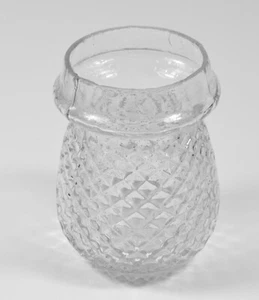 Viktorianische/edwardianische gesteppte Pressglas-Lichterkette ~ klare Farbe #3 - Bild 1 von 3