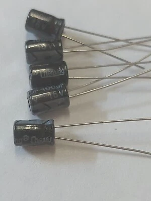 5x Condensateur 100uf 16V 5x7mm   Chengxing  lot de 5 100uf 16v - Photo 1/4
