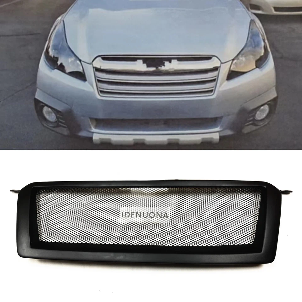 Kit de cubierta de malla de rejilla de parachoques delantero para Subaru Legacy 5th 2013-2014 mate Foto 1 de 4