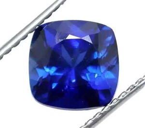 Piedra preciosa suelta corte cojín 39 quilates zafiro azul natural impecable certificado - Imagen 1 de 6