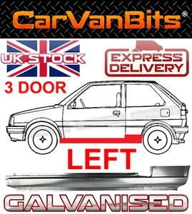PARA NISSAN MICRA K10 3 PUERTAS 82-92 CARROCERÍA REPARACIÓN UMBRAL COMPLETO ÓXIDO PANEL EXTERIOR IZQUIERDO - Imagen 1 de 4