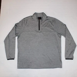Oakley Hydrolix Quarter Zip Pullover Sweatshirt Grey Heather Striped Men’s XL - Picture 1 of 11