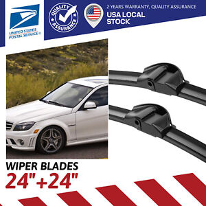 2PCS Front Wiper Blade For Mercedes-Benz E Class E350 E550 2010-2014 OEM Quality